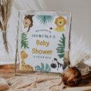 Search for safari baby shower welcome signs Modern