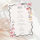 Search for floral border menus Modern