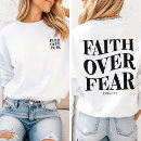 Search for faith not fear tshirts Christian apparel