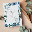Search for dusty blue rehearsal dinner invitations Flowers