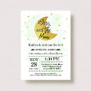 Search for over the moon baby shower invitations Neutral