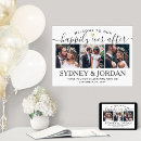Search for happily ever after wedding signs Black and white