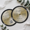 Search for music wedding invitations Vinyl record