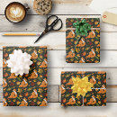 Search for red fox wrapping paper Green