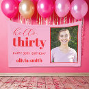 Search for photo birthday banners 30th
