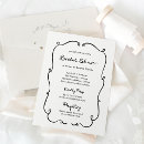 Search for frame bridal shower invitations Whimsical