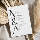 Search for black white wedding invitations Modern