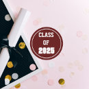 Search for maroon and white stickers College