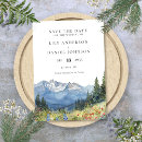 Search for mountain wedding save the dates Modern elegant
