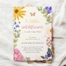 Search for flower garden baby shower invitations Little wildflower