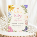 Search for flower garden baby shower invitations Little wildflower