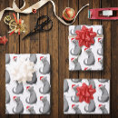 Search for funny cat wrapping paper Red