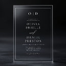 Search for acrylic wedding invitations Minimalist