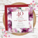 Search for ruby wedding anniversary invitations 40 years