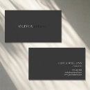 Search for plain black business cards Simple