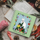 Search for christmas tree ornaments notebooks White