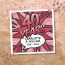 Search for 40th anniversary napkins 40 years