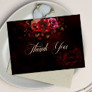 Search for red and black thank you cards Calligraphy script