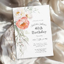 Search for coral birthday invitations Elegant