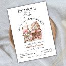 Search for watercolor french cafe invitations Eiffel tower