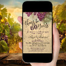 Search for grapes invitations Rustic