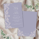 Search for purple rehearsal dinner invitations Lavender