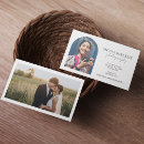 Search for arched business cards For her