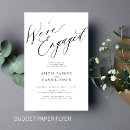 Search for white engagement party invitations Minimalist