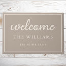 Search for family name doormats Welcome