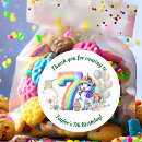 Search for 7th birthday stickers Rainbow