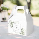 Search for white and green wedding favour boxes Modern