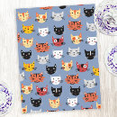 Search for fun pattern postcards Cat