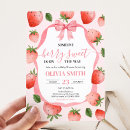 Search for pink strawberry invitations Preppy