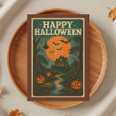 Search for house halloween cards Vintage