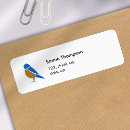 Search for bluebird return address labels Modern
