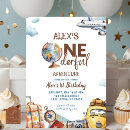 Search for adventure 1st birthday invitations Baby boy