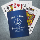 Search for blue anchor playing cards Family reunion