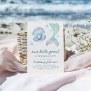 Search for pearl birthday invitations Under the sea