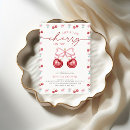Search for red baby girl shower invitations Coquette