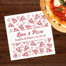 Search for love pizza napkins Italian