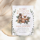 Search for mail baby shower invitations Woodland animals