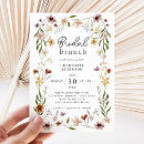 Search for natural bridal shower invitations Modern sweet natural blossoms