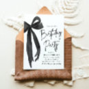 Search for black birthday invitations Coquette