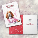 Search for basset hound valentines day cards Heart