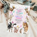 Search for pink pigs baby shower invitations For her