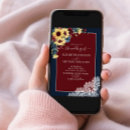 Search for sunflower and burgundy wedding invitations Elegant