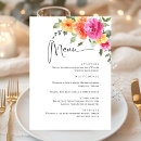 Search for blush pink wedding menus Botanical