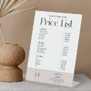 Search for hair and makeup price lists Minimalist