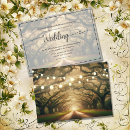 Search for oak wedding invitations String lights