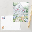 Search for golden retriever lover postcards Watercolor